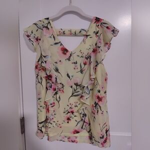 Floral sleeveless top